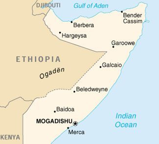 Major cities in Somalia