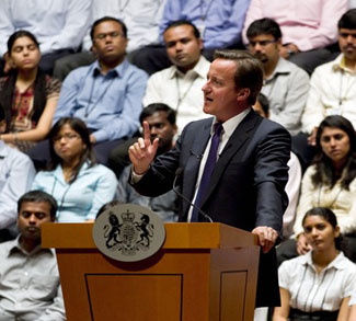Prime Minister David Cameron Makes Official Visit To India