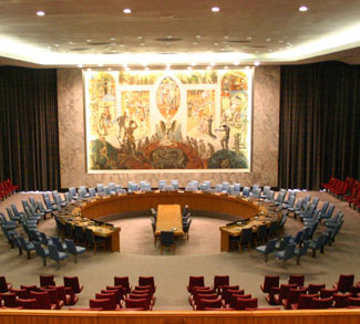 Empty UN room