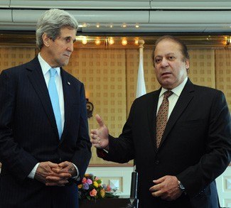John Kerry and Nawaz Shariff