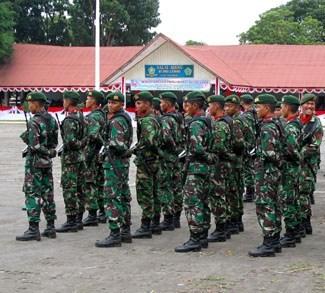 Indonesian Military, members of the TNI. cc Flickr sbamueller