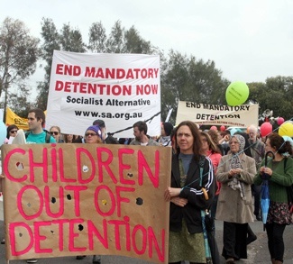 Refugee Children in Immigration Detention Protest Broadmeadows cc Takver