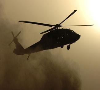 Blackhawk Helicopter in Iraq, CC US Army