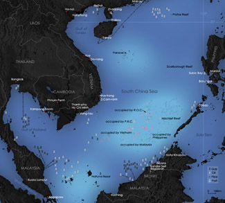 South China Sea Dispute, cc wikicommons Yeu Ninje