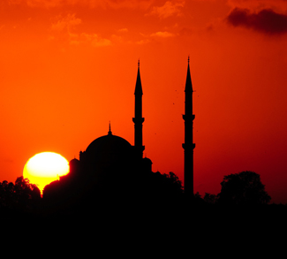sunset mosque, cc Flickr Matthias Rhomberg, modified, https://creativecommons.org/licenses/by/2.0/