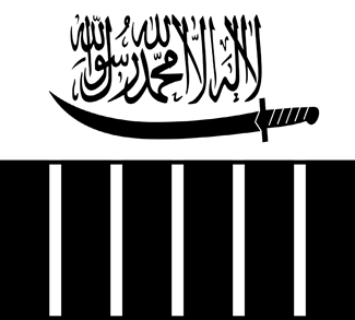 Flag of Lashkar-e-Taiba, a Pakistan-based jihadi group.