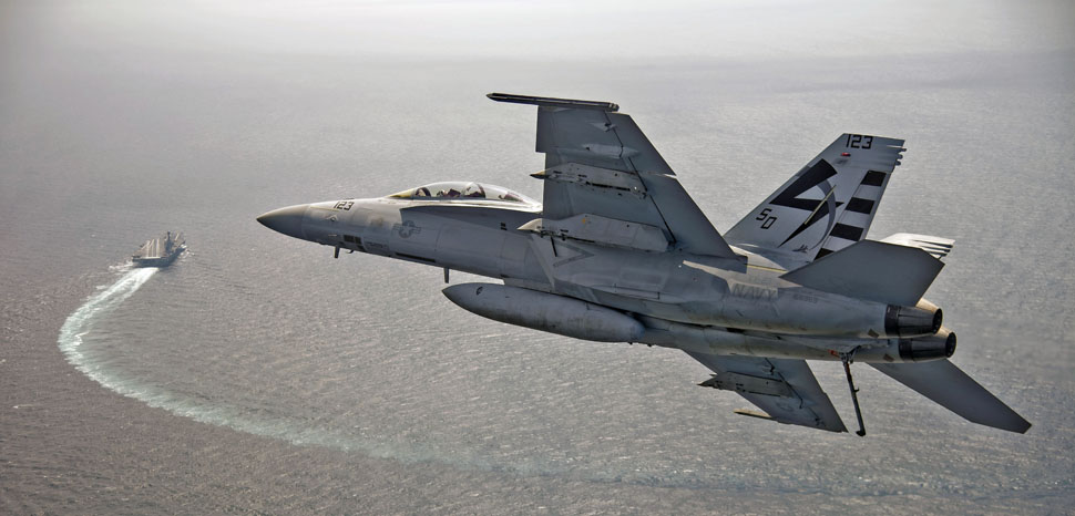 ATLANTIC OCEAN (July 28, 2017) An F/A-18F Super Hornet assigned to Air Test and Evaluation Squadron (VX) 23 approaches the aircraft carrier USS Gerald R. Ford (CVN 78). The aircraft carrier is underway conducting test and evaluation operations.(U.S. Navy photo by Erik Hildebrandt/Released) 170728-N-UZ648-093 Join the conversation: http://www.navy.mil/viewGallery.asp http://www.facebook.com/USNavy http://www.twitter.com/USNavy http://navylive.dodlive.mil http://pinterest.com https://plus.google.com