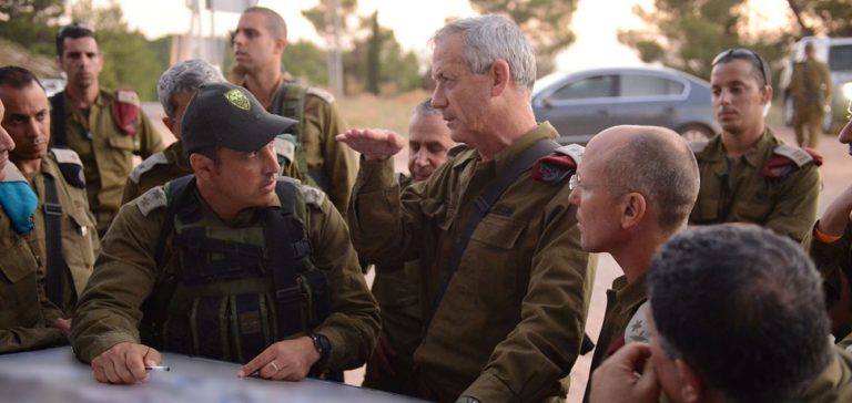 Chief of the General Staff Lt. Gen. Benny Gantz visited IDF bases in Judea and Samaria Tuesday (June 17) as a part of Operation Brother’s Keeper. , Israel Defense Forces, modified, Flickr, https://creativecommons.org/licenses/by/2.0/