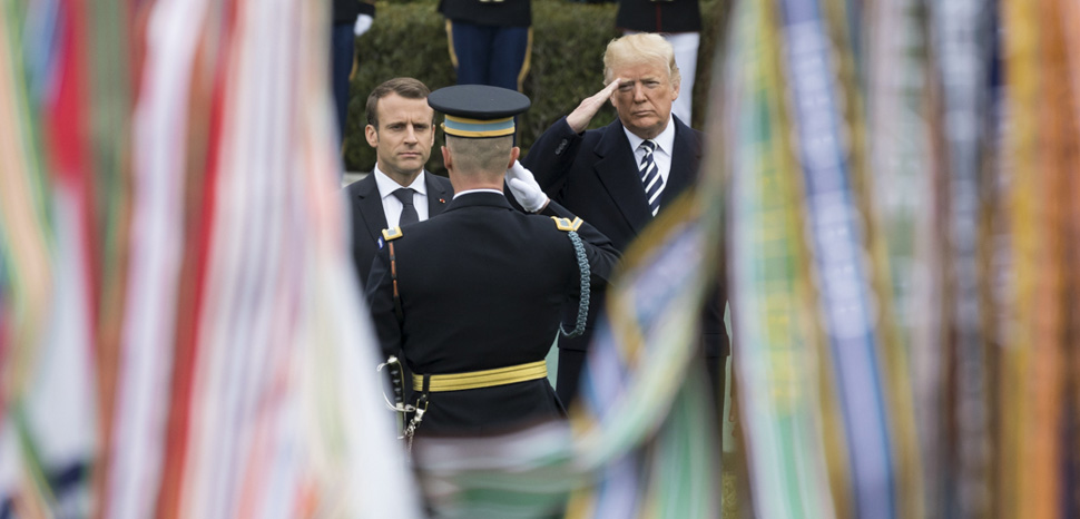 MacronTrump, cc Flickr White House, modified, public domain