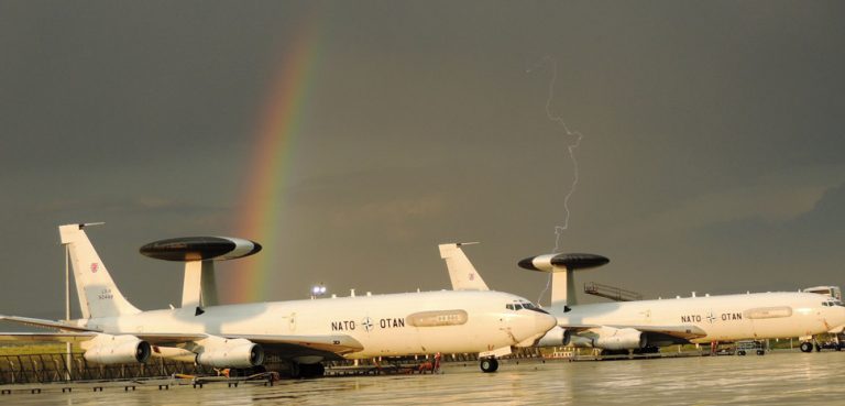 NATO Awacs, cc Flickr NATO E-3A Component, modified, https://creativecommons.org/licenses/by/2.0/