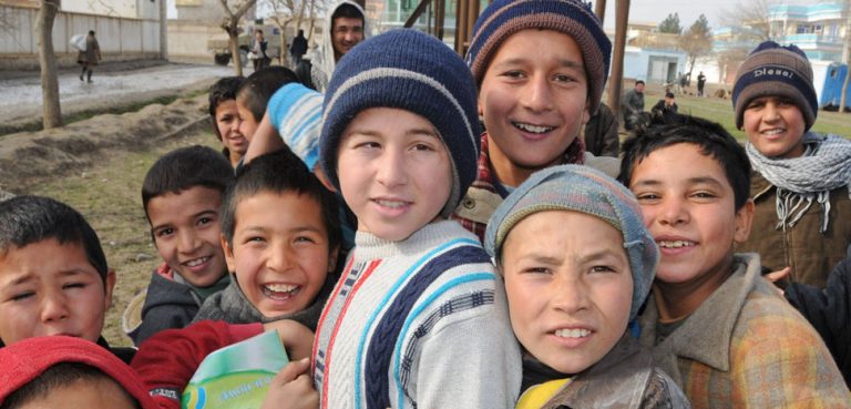 A group of Afghan children in Mazari Sharif; these children are not Bacha Bazi. CC Flickr Afghanistan Matters, modified, https://creativecommons.org/licenses/by/2.0/